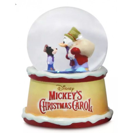 Mickey's Christmas Carol Snow Globe Scrooge McDuck as Ebeneezer Scrooge