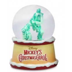 Mickey's Christmas Carol Snow Globe Goofy as Marley's Ghost
