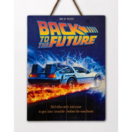 Back to the Future: Movie Poster Wooden Art
