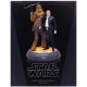 Han Solo and Chewbacca Light Up Figurine Statue – Star Wars: The Force Awakens