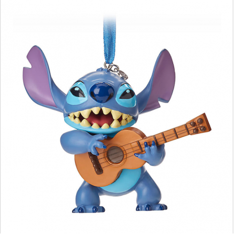 Disney Stitch met Gitaar Ornament