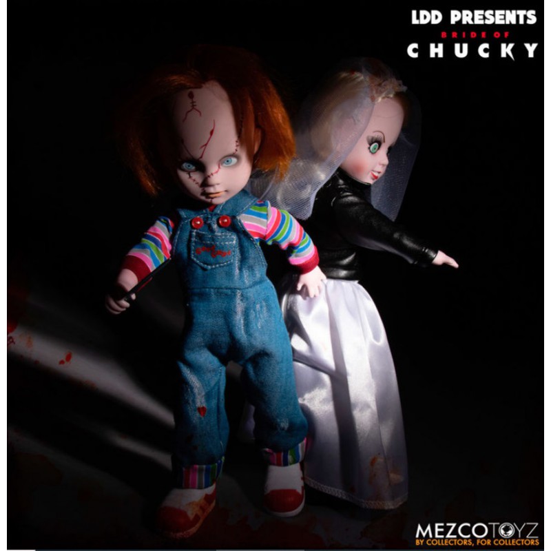 Living Dead Chucky & Tiffany Doll Set 25 cm - Wondertoys.nl