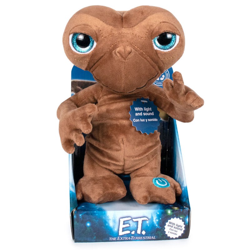 Distilleren bevestig alstublieft Soms soms E.T. The Extra -Terrestrial English Knuffel met licht en geluid 25cm -  Wondertoys.nl
