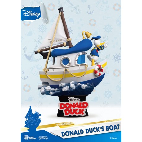 Disney Summer Series D-Stage PVC Diorama Donald Duck's Boat 15 cm