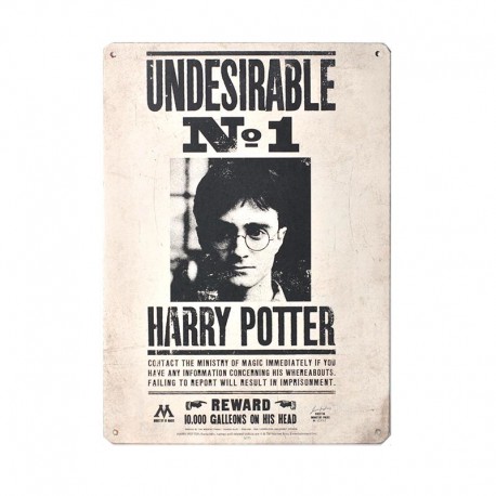 Harry Potter: Undesirable No. 1 Metal Sign