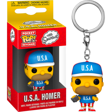 Simpsons Pocket POP! Vinyl Keychain 4 cm USA Homer