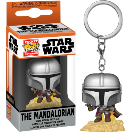 Pocket Pop! Keychain: Star Wars The Mandalorian - The Mandalorian Flying