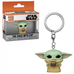 Pocket Pop! Keychain: Star Wars The Mandalorian - The Child with Cup