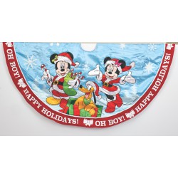 Mickey & Minnie Print Satijnen Kerstboomdeken