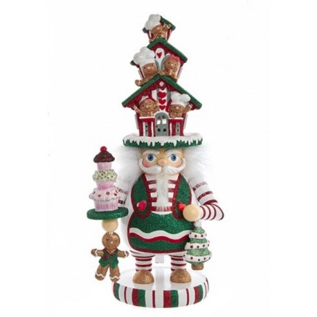 Hollywood Nutcracker Gingerbread House Hat, Battery-Operated LED