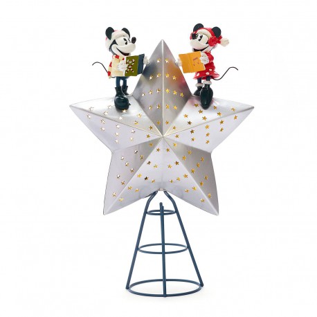Disney Mickey and Minnie Walt's Holiday Lodge Tree Topper