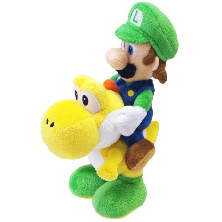 Super Mario Bros.: Luigi Riding Yoshi 8 inch Plush