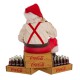 Coca-Cola Figurine Santa Sitting on Crates