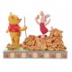 Disney Traditions - Jumping into Fall - Piglet and Pooh Autum Leaves Figurine