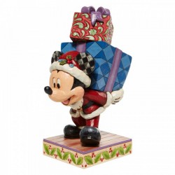 Disney Traditions - Here Comes Old St. Mick - Mickey Carrying Gifts Figurine