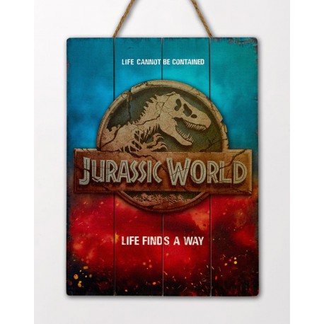 Jurassic World WoodArts 3D Wooden Wall Art Logo 30 x 40 cm