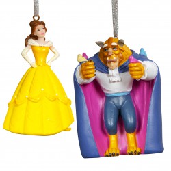 Disney Beauty and the Beast Ornament Set (2)