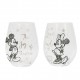 Disney - Mickey & Minnie Mouse Christmas Glasses (Set Of 2)