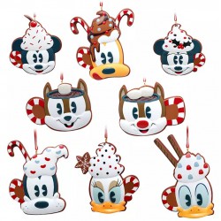 Disney Mickey and Friends Mug Hanging Ornaments, Set of 8