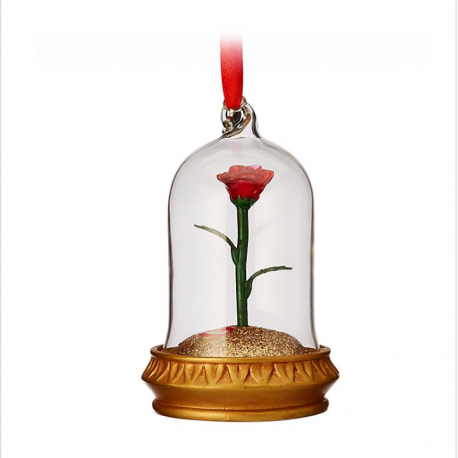 Disney Beauty & The Beast Enchanted Rose Ornament