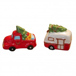 Caravan and Truck Salt and Pepper Shakers