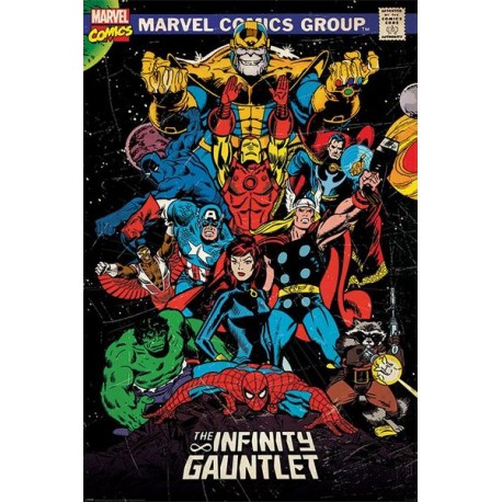 Marvel Retro The Infinity Gauntlet - Maxi Poster (N15)