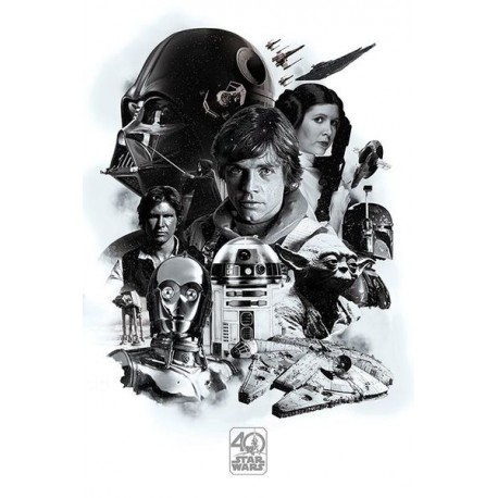 Star Wars 40th Anniversary Montage - Maxi Poster (N42)