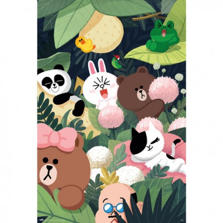 Line Friends Jungle Maxi Poster (N51)