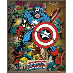 Marvel Comics Captain America Retro - Mini Poster (N909)