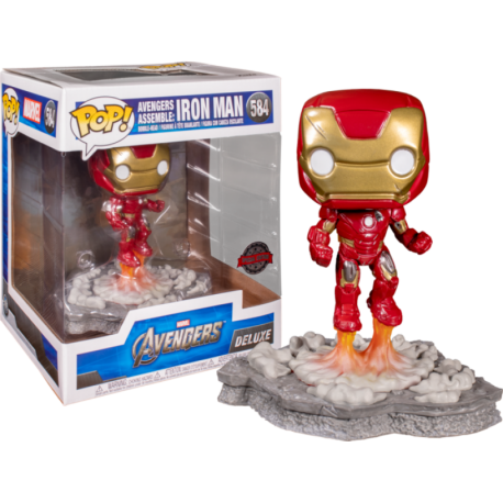 Funko Pop 584 Iron Man (Deluxe, Special Edition), Avengers Assemble