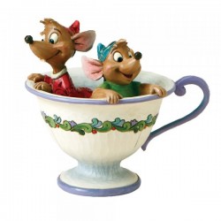 Disney Traditions - Tea For Two - Jaq & Gus Figurine