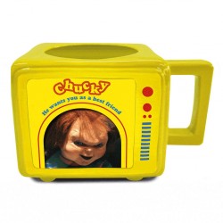 Child's Play: Chucky Heat Change Retro TV Mugs