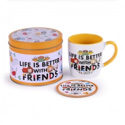 Friends Chibi Life Is Better with Friends - Metal Tin Gift Set