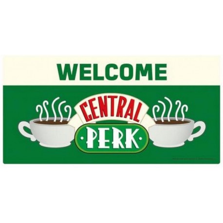 Friends Welcome To Central Perk Embossed Metal Sign