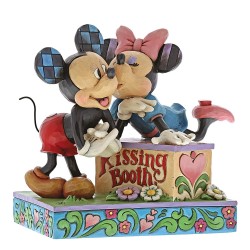 Disney Traditions Kissing Booth Mickey and Minnie Mouse Figurine