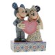 Disney Traditions Two Souls, One Heart Mickey and Minnie Mouse Wedding Figurine