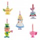 Disney Alice in Wonderland Sketchbook Mini Ornament Set