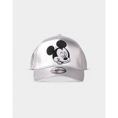 Disney - Mickey Mouse Silver Curved Bill Cap