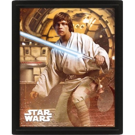 Star Wars Vader VS Skywalker - Framed 3D Poster