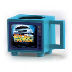Back To The Fututre Logo Retro TV Heat Change Mug