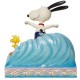 Peanuts Traditions - Snoopy and Woodstock Surfing Figurine