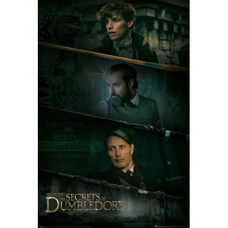 Fantastic Beasts The Secrets Of Dumbledore Three Wands - Maxi Poster N87