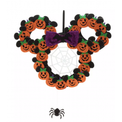 Walt Disney World Mickey and Minnie Halloween Wreath