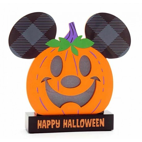 Walt Disney World Mickey Mouse Pumpkin Halloween Light-Up Sign