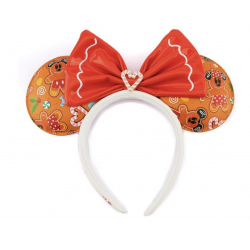 Disney by Loungefly Headband Gingerbread AOP Patent Bow