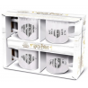 Set 4 Mugs Glass Expresso Harry Potter