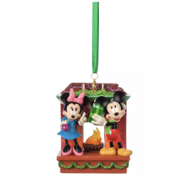 Disney Mickey and Minnie Festive Hanging Ornament