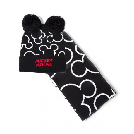 Mickey Mouse - Silhouette Beanie & Scarf Gift Set