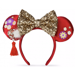 Disney Minnie Mouse Lunar New Year Ears Headband For Adults