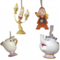 Disney Beauty & The Beast Ornament Giftset (4 pcs.)